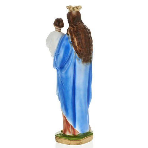 Mary Help of Christians statue in plaster, 30 cm 3