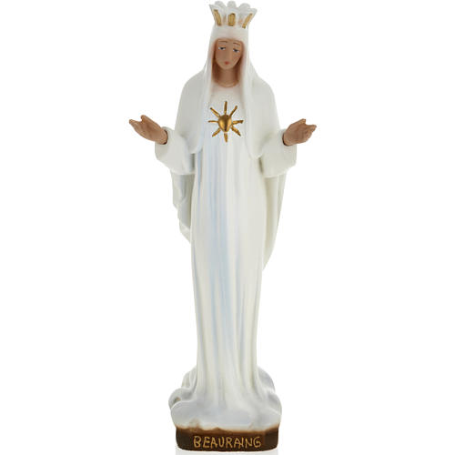 Our Lady of Beauraing statue in plaster, 30 cm 1