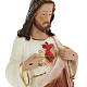 Holy heart of Jesus statue in plaster, 30 cm s2