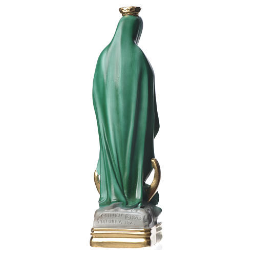 Statue Madonna von Guadalupe perlmutterfarbener Gips 30 cm 6