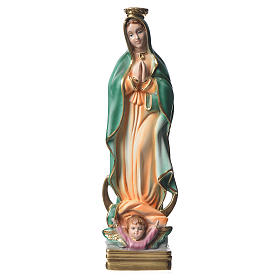 Statua Madonna di Guadalupe 30 cm gesso madreperlato