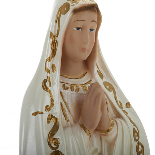 Statue Notre Dame de Fatima plâtre 30 cm 2