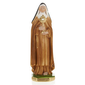 Saint Clare statue in plaster, 30 cm