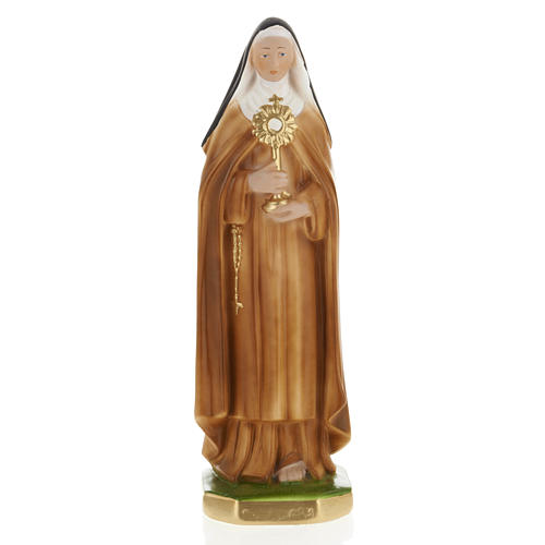 Saint Clare statue in plaster, 30 cm 1