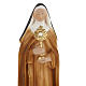 Saint Clare statue in plaster, 30 cm s2