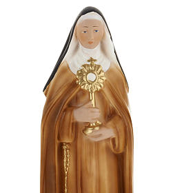 Saint Clare statue in plaster, 30 cm