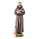 Saint Francis, pearlized plaster statue, 30 cm s1