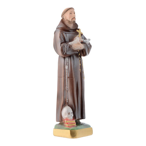 Figurka Święty Franciszek 30cm gips masa perłowa 3