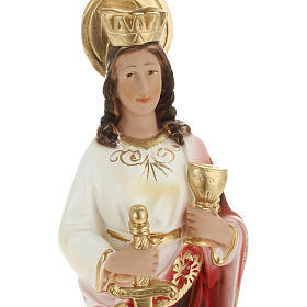 Saint Barbara statue in plaster, 30 cm