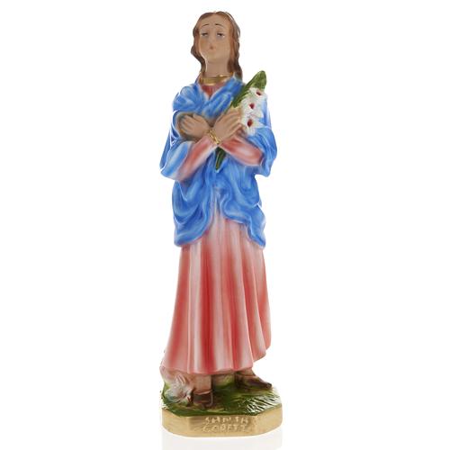 Statue Sainte Maria Goretti plâtre 30 cm 1