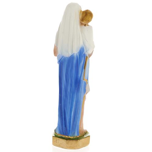 Our Lady with Infant Jesus statue in plaster, 25 cm 3