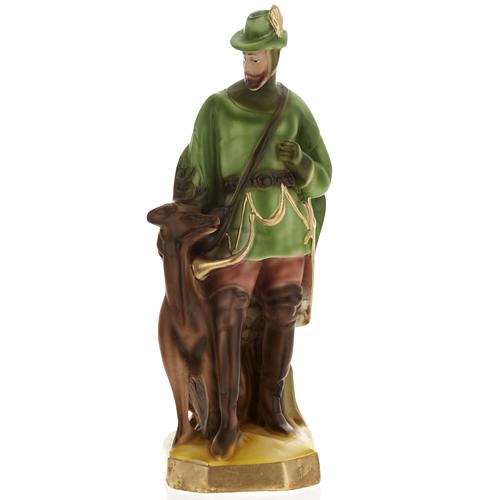 Gipsheiligenfigur Hubertus von Lüttich 30 cm OnlineVerkauf über