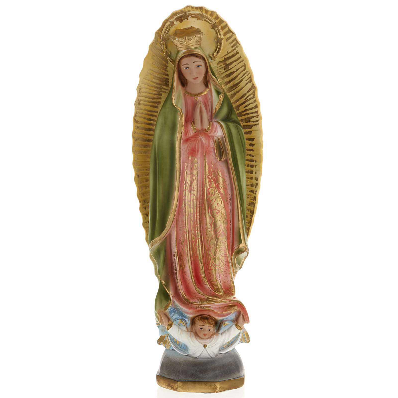 Our Lady of Guadalupe statue in plaster, 40 cm online sales on HOLYART.co.uk