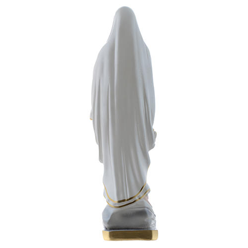 Gipsheiligenfigur Madonna Lourdes 40 cm perlmuttfarben 3