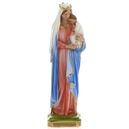Statue Vierge et enfant Jésus plâtre 40 cm 1