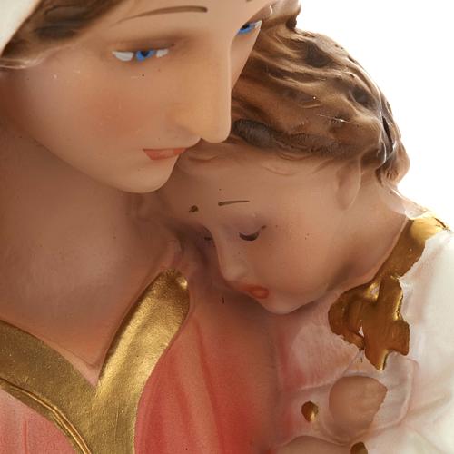 Statue Vierge et enfant Jésus plâtre 40 cm 5