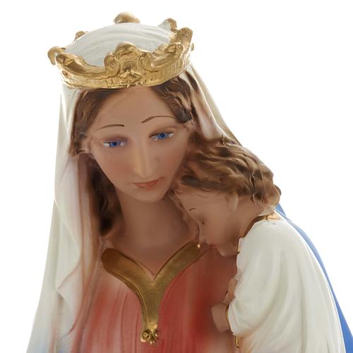 Statue Vierge et enfant Jésus plâtre 40 cm 6