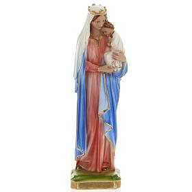 Our Lady with Infant Jesus plaster statue, 40 cm