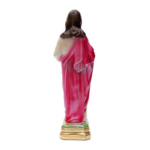 Gipsheiligenfigur Heiliges Herz Jesu 40 cm perlmuttfarben 4