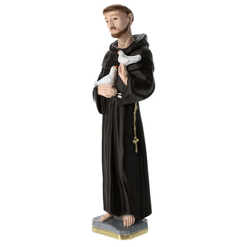 Gipsheiligenfigur Heiliger Franz von Assisi 40 cm 2