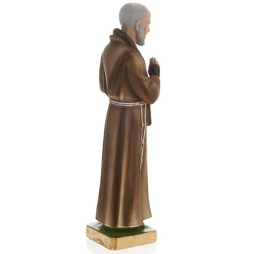 Statue Saint Père Pio de Pietralcina plâtre 40 cm 3