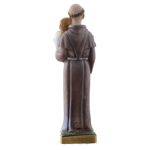 Saint Anthony of Padua statue in pearlized plaster, 20 cm 4