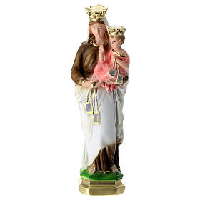 Estatua Virgen del Carmen 20 cm. yeso