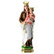 Estatua Virgen del Carmen 20 cm. yeso s1
