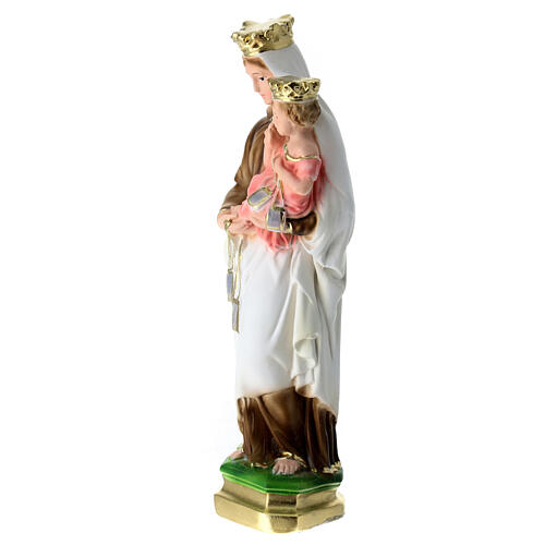 Our Lady of Carmel statue in plaster, 20 cm 2