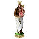 Our Lady of Carmel statue in plaster, 20 cm s3