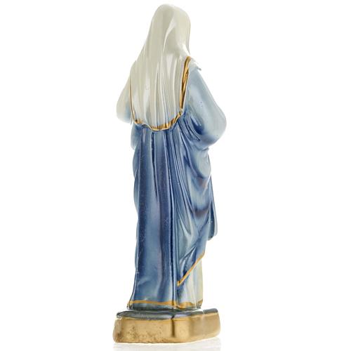 Holy Heart of Mary statue in plaster, 20 cm 3