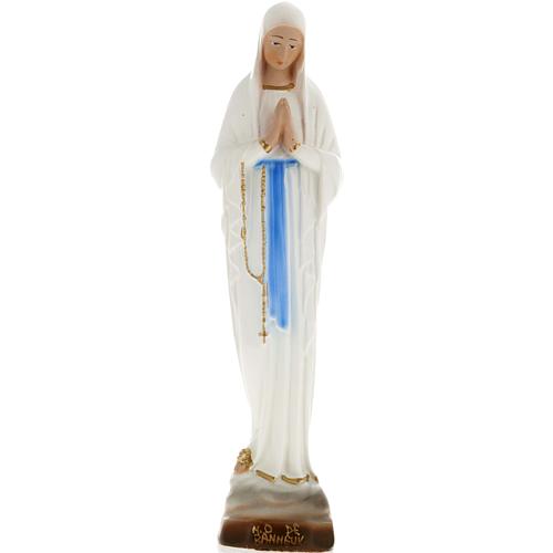 Our Lady of Banneux statue in plaster, 20 cm 1