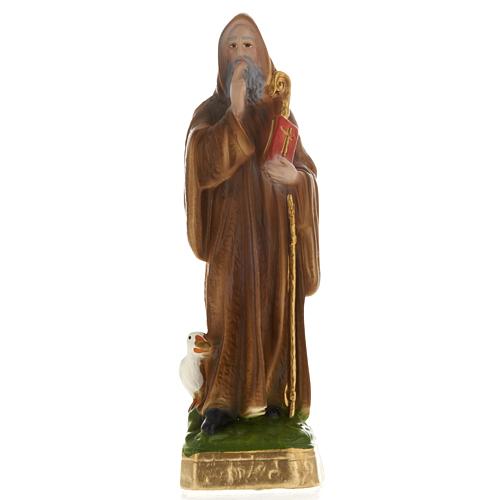 Gipsheiligenfigur Heiliger Benedikt 20 cm 1