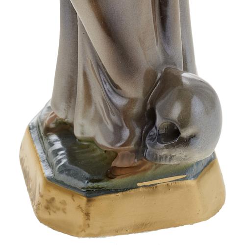 Saint Francis of Assisi statue in plaster, 20 cm 3