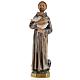Saint Francis of Assisi statue in plaster, 20 cm s1