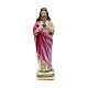 Holy Heart of Jesus statue in pearlized plaster, 20 cm s1