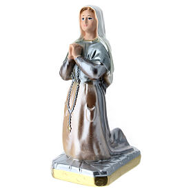 Saint Bernadette statue in pearlized plaster, 20 cm