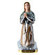 Saint Bernadette statue in pearlized plaster, 20 cm s1