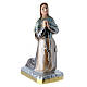 Saint Bernadette statue in pearlized plaster, 20 cm s3