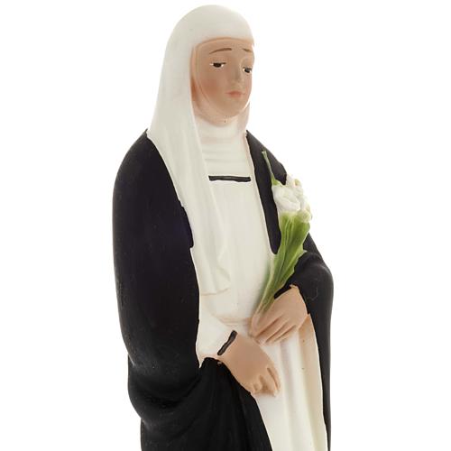 Saint Catherine statue in plaster, 20 cm 2