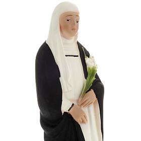 Statue Sainte Catherine plâtre 20 cm
