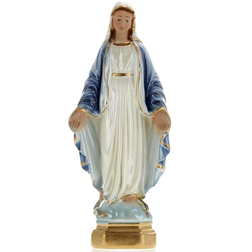 Our Lady of Miracles pearlized plaster statue, 20 cm 1