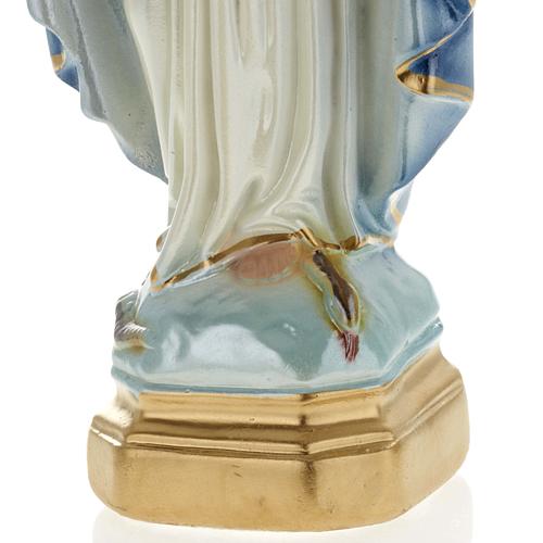 Our Lady of Miracles pearlized plaster statue, 20 cm 3