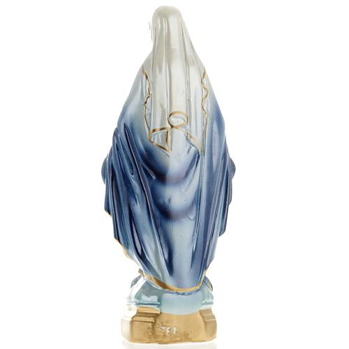 Our Lady of Miracles pearlized plaster statue, 20 cm 4