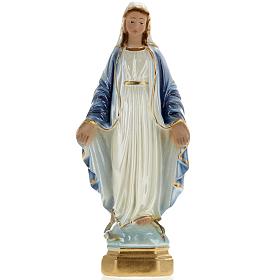 Our Lady of Miracles pearlized plaster statue, 20 cm