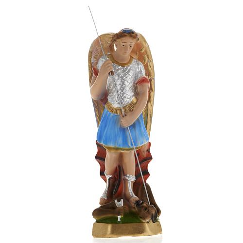 Saint Michael Archangel statue in plaster, 20 cm 1