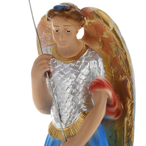 Saint Michael Archangel statue in plaster, 20 cm 2