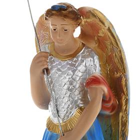 Saint Michael Archangel statue in plaster, 20 cm