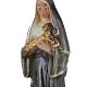 Statue Sainte Rita plâtre perlé 20cm s2