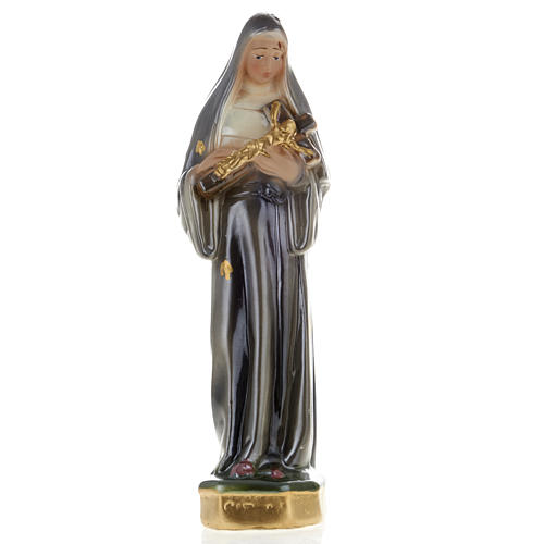 Saint Rita, pearlized plaster statue, 20 cm 1